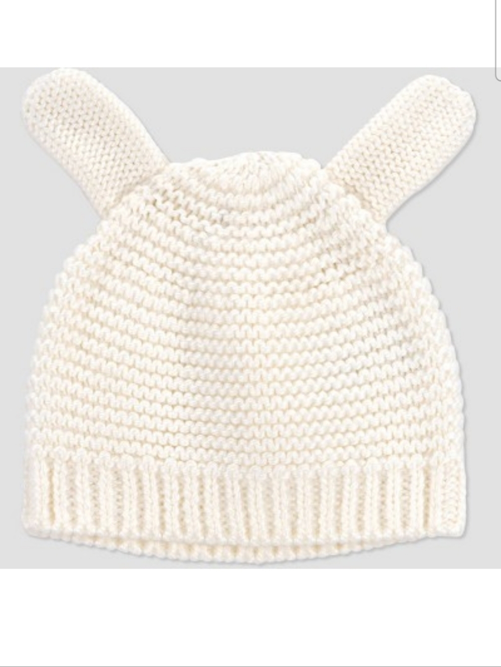 Baby bunny knit hat